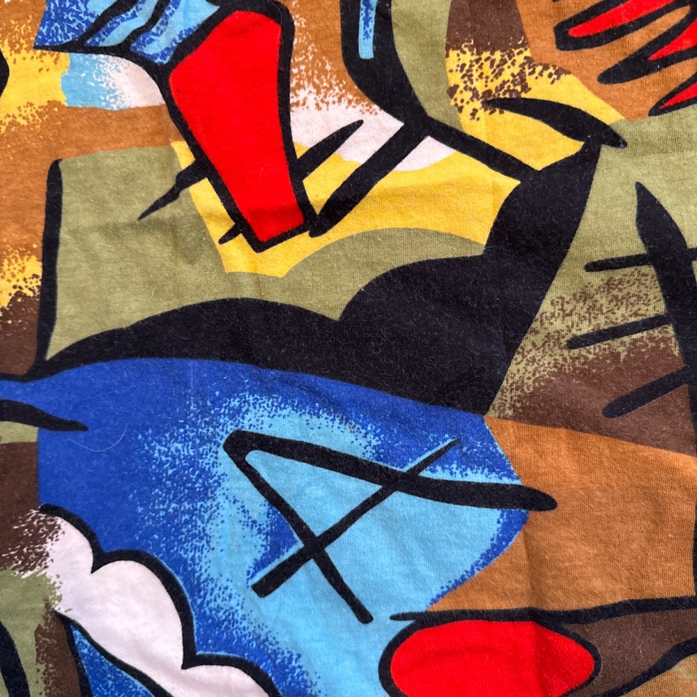 Vintage graphic multi colored top - Picture 2 of 5